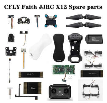 CFLY Glauben JJRC X12 RC Drone Quadcopter Ersatzteile Klinge GPS-Kabel-Ladegerät-arm-Kamera-Fernbedienung-Fuß-Gestell shell