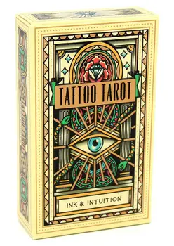 Die Literarische Hexen Oracle Karten Tattoo Tarot-Karten Romantisches Tarot-Karte PDF Guidebook Wahrsagerei Tarot Deck Für Frauen