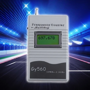 GY560 Frequenz Zähler Meter für 2-Way Radio Transceiver GSM Portable 50MHz-2.4 GHz Frequenz Zähler Tester mit Signal Meter