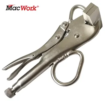 MacWorkTools Locking Sheet Metal Clamp Flat Extra Breiten Entenschnabel Clamps Steel Vice Vise Holding Welding Sheet Clamp Grip