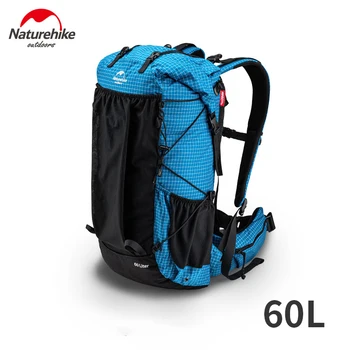 Naturehike Ultraleicht Rucksack 60L + 5L Wandern Outdoor Camping Bergsteigen Wasserdichte Reise Klettern Tasche Mit Regen Abdeckung
