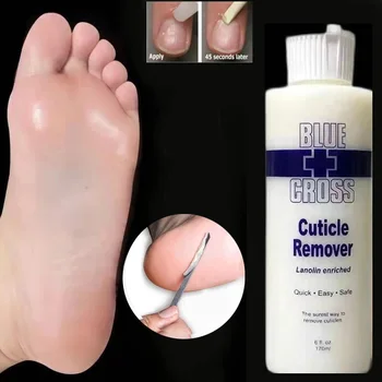 Peeling Fluid Blue Cross Fuß Weichmacher Entfernen Abgestorbene Haut und Anti-Cracking-Ecken Fuß Schaber Pediküre Kit