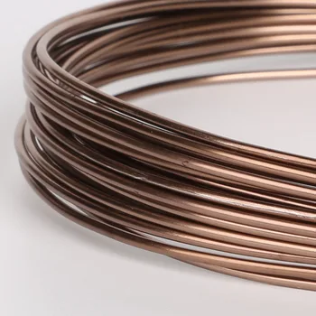 Soft Brown Aluminium Wire 1/1.5/2/2.5/5mm Perlen Draht Für Armband Halskette Schmuck Machen DIY Schmuck Handwerk Zubehör