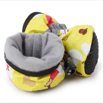 4pcs/set Soft-Soled Schuhe für Hunde Indoor rutschfeste Silent Schuhe für Hunde Winter Warm Puppy Hund Schuhe Boot Schuhe