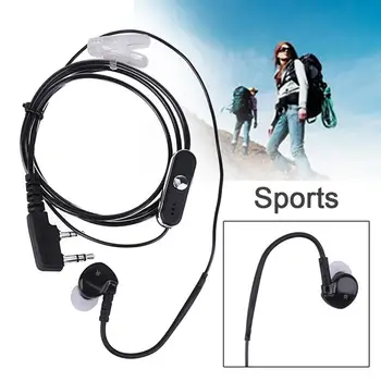3,5 mm 2,5 m Ohrhörer 2 PIN Headset Mit Mikrofon WalkieTalkie-Spiel-Musik-Business-Kopfhörer für Baofeng uv5R Für Kenwood