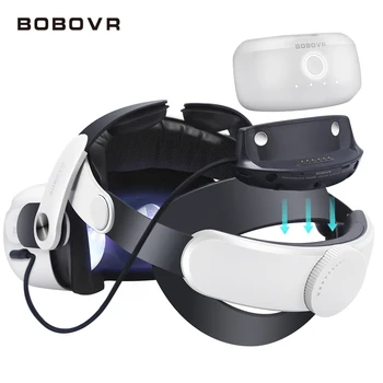 BOBOVR M2 Plus Head Strap mit Batterie Dock-Upgrade-Kit für Oculus Quest 2 Ultra Elite-Gurt Für Quest2 Ersatz Zubehör