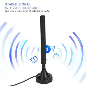 FM-Radio Antenne 25dB High Gain-High Sensitivity USB-Antenne, Low-Floor-Antenne Verstärker Für Home Auto